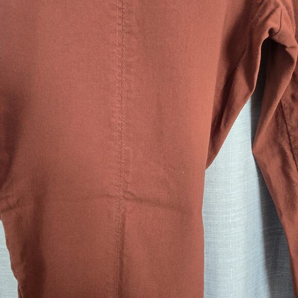 Zac & Rachel Ankle Pants Womens Burnt Orange Pull On Size 14 - Picture 5 of 10
